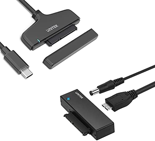 UNITEK [BUCNDLE] USB 3.0 למתאם SATA ו- USB C מתאם כונן קשיח SATA